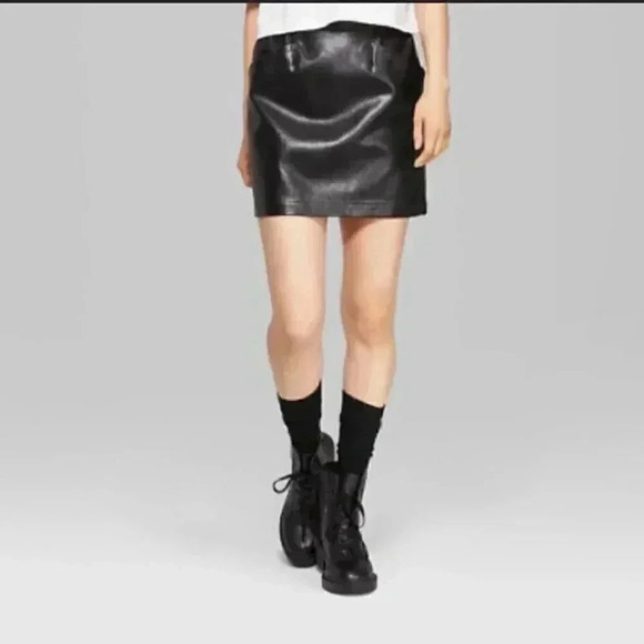 Wild Fable Faux Leather Mini Skirt - Picture 2 of 6